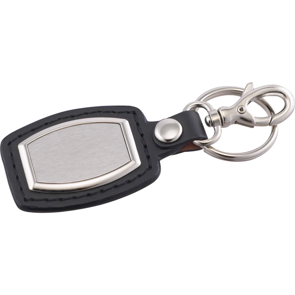 Brushed Plate Key Ring