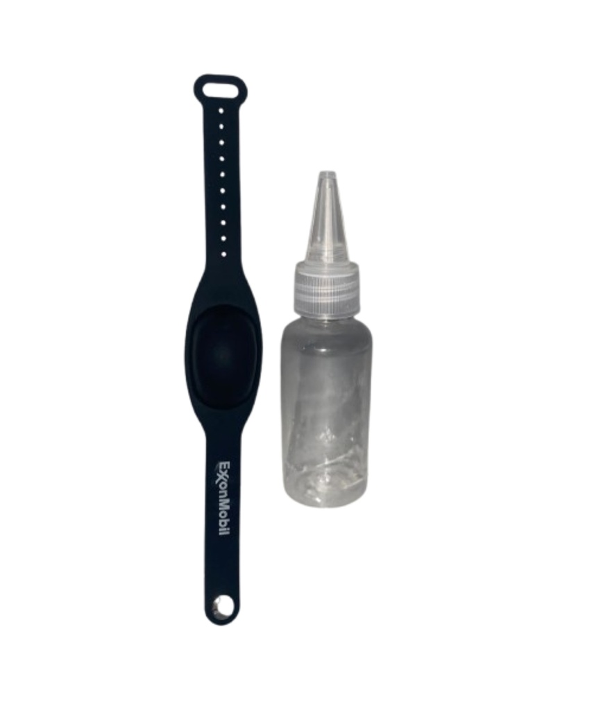 Silicone Wrist Band Hand Sanitizer Dispenser With Bottle