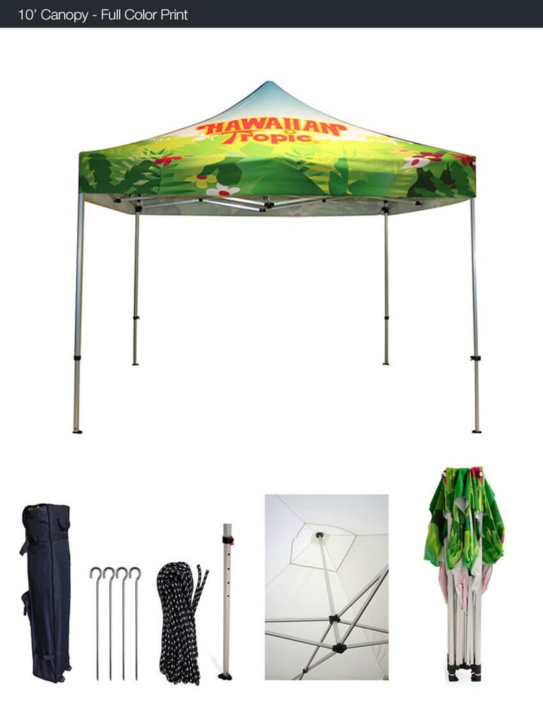 Tent 10X10Ft Spot 3 Full Color Panel