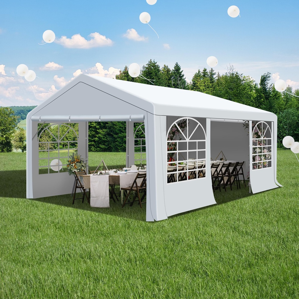 Tent 13X20Ft Full Color Top Back & Two Half Sides