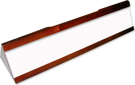 Unisub Mahogany Desk Plate 10 Per Case