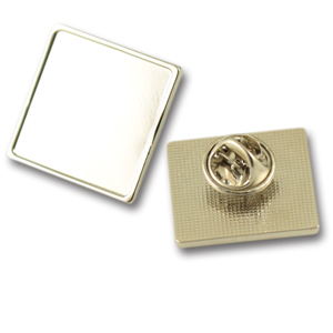 Lapel Pin Metal Square 15X15Mm