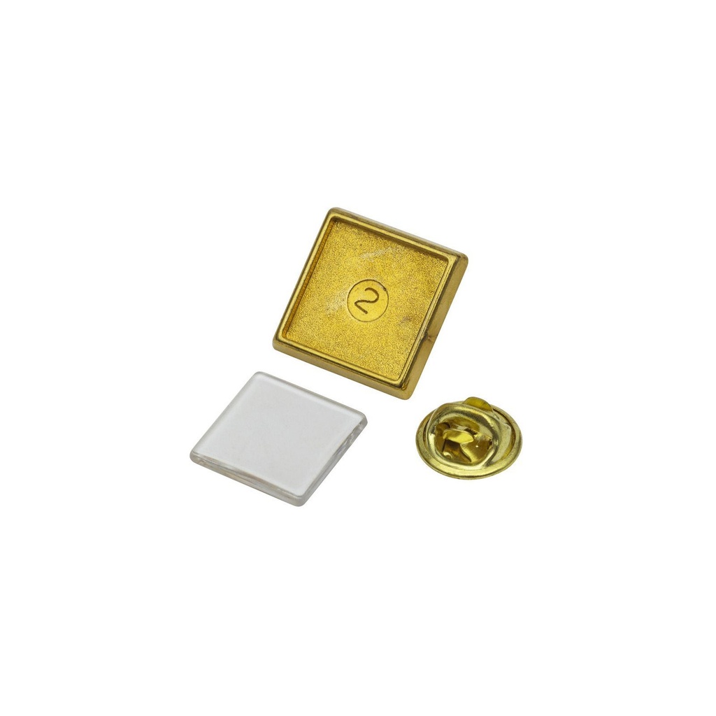 Lapel Pins Metal Square 15X15Mm
