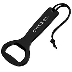 Metallic Bottle Opener With Hanging Loop