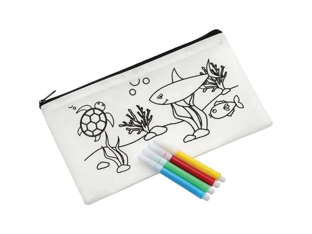 Pencil Case With Markers