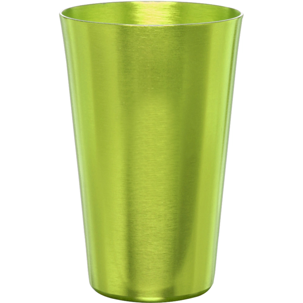 [16oz-imprinted-alumi-24837] 16Oz Imprinted Aluminum Mixing Glassesgreen 10213 Lm 