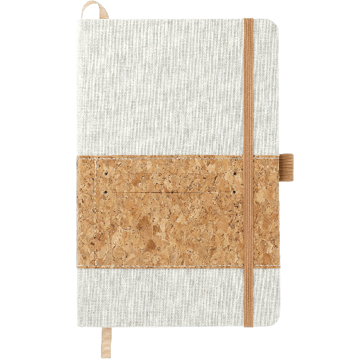 [5-5-x-8-5-recycled-c-24859] 5.5" X 8.5" Recycled Cotton And Cork Bound Notebook
