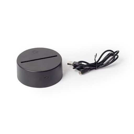 [acrylic-light-base-w-24873] Acrylic Light Base With Cable 3.94" X 1.57"