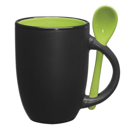 [canyon-12oz-ceramic--24971] Canyon 12Oz Ceramic Mug With Spoon