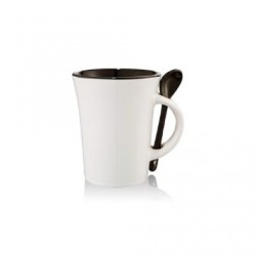 [dolce-ceramic-10oz-m-25482] Dolce Ceramic 10Oz Mug With Spoon