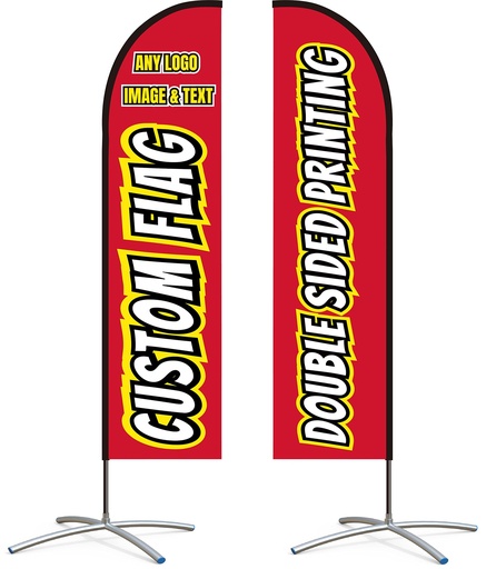 [feather-teardrop-fla-25518] Feather/ Teardrop Flag 81/2 Ft 2.6M