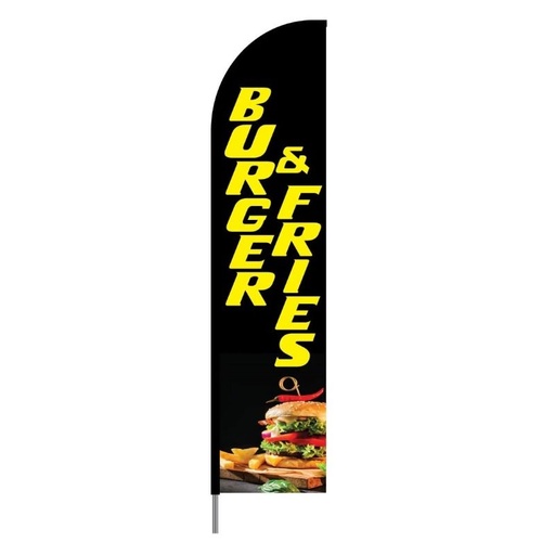[feather-teardrop-fla-25521] Feather/Teardrop Flag 91/2 Ft/ 2.9M