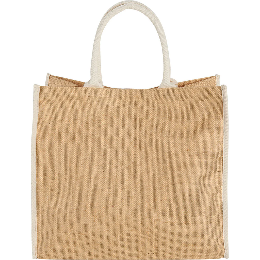 [jute-bag-cream-25605] Jute Bag Cream