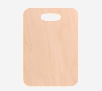 [unisub-bag-tag-recta-26011] Unisub Bag Tag Rectangular 1 Side  Wood 2.75 X 4