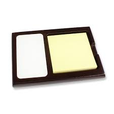 [unisub-wood-sticky-n-26191] Unisub Wood Sticky Note Holder