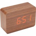 [led-display-clock-wo-26530] Led Display Clock Wood