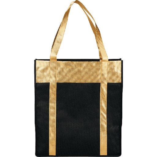 [metallic-non-woven-s-26581] Metallic Non Woven Shopper Tote