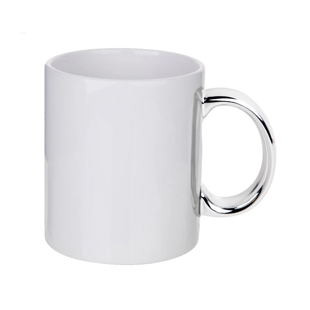 [plated-ceramic-mug-1-26654] Plated Ceramic Mug 11Oz  Handle