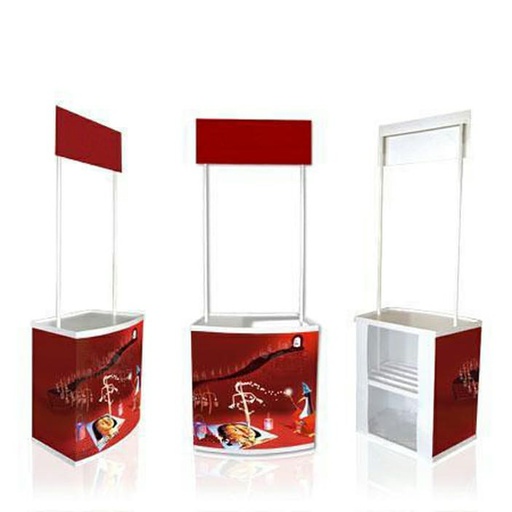 [promotional-booth-si-26673] Promotional Booth Sides Board (2.6X2.6Ft)With 2 Side Board Branding